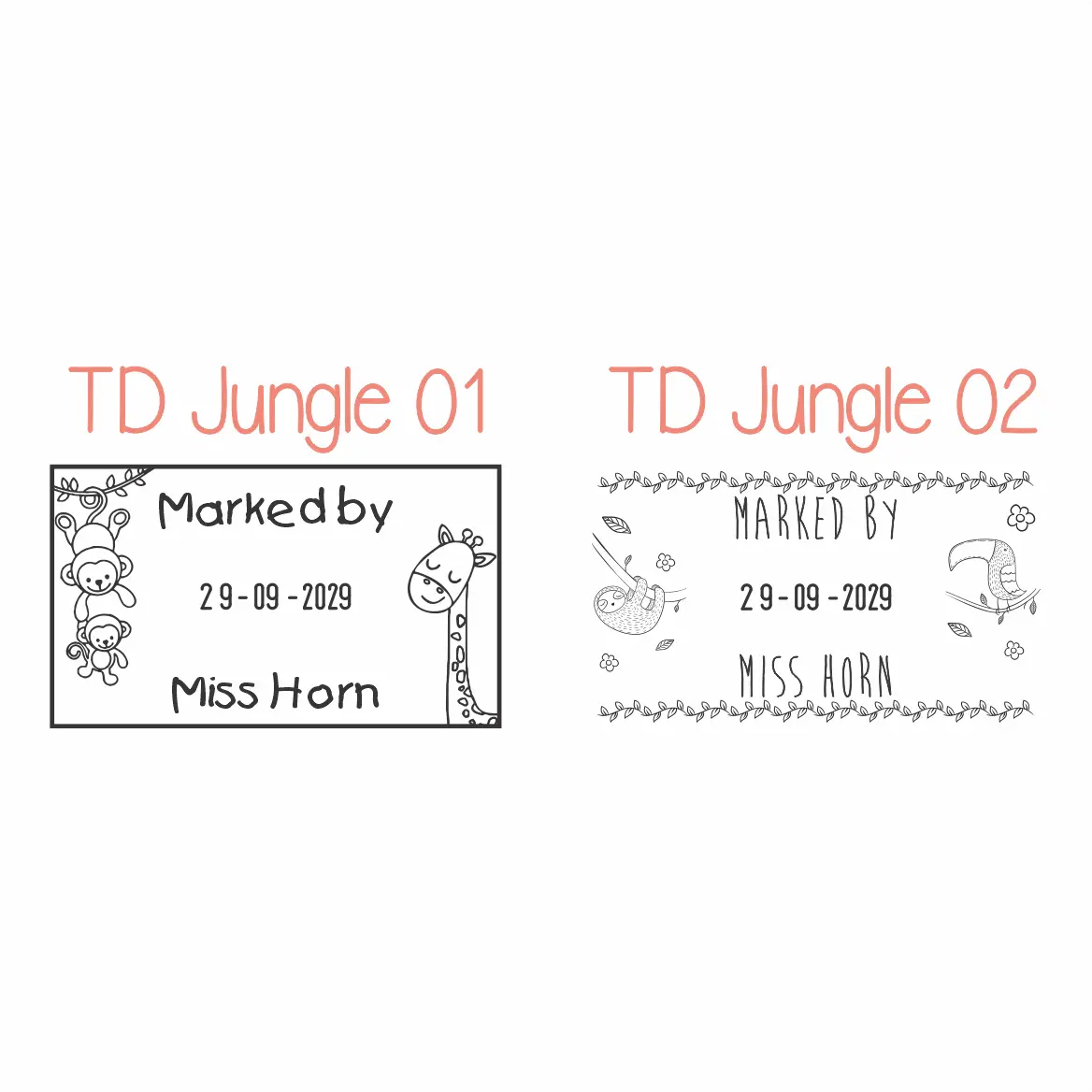 Teacher Dater T826D Jungle Animals