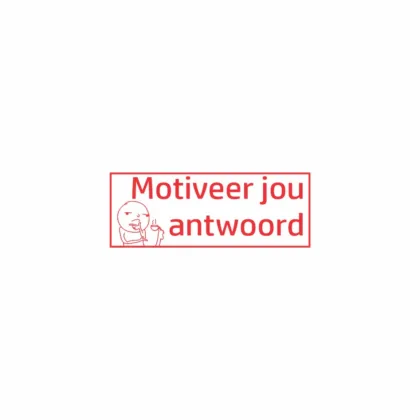 Motiveer Jou Antwoord Stamp